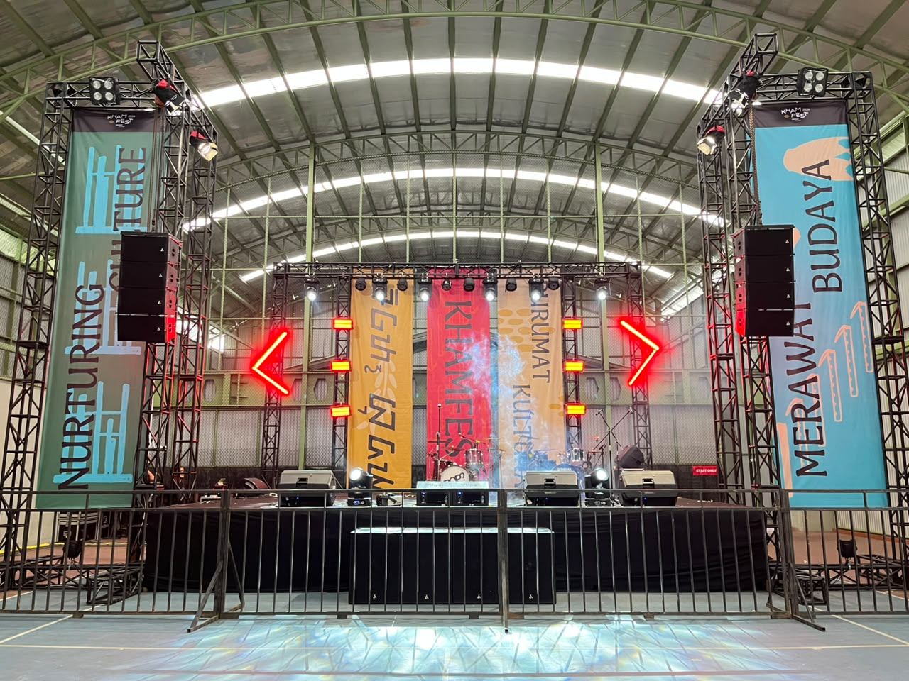 Dokumentasi Stage & Rigging oleh Lantai Atas Event Solution