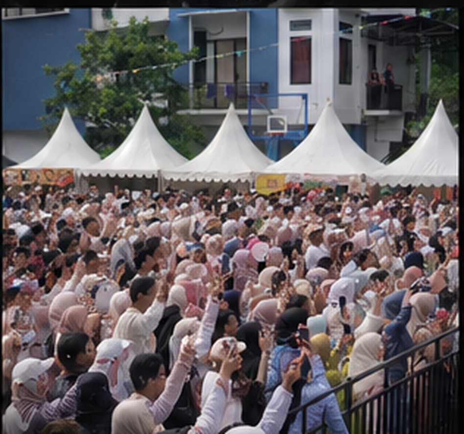 Audiens menikmati event yang diproduksi Lantai Atas
